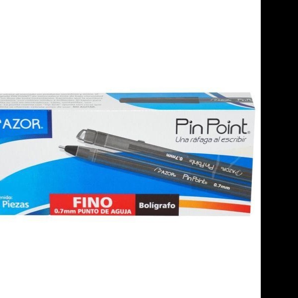 BOLIGRAFO PIN POINT AZOR 0.7MM CUERPOTAPA NGO. E.12 C.360